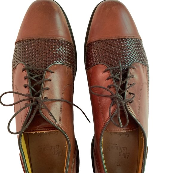 Allen Edmonds Other - Allen Edmonds Lauderdale Woven Oxford 12 Mens Shoes Brown